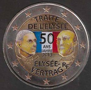 2013 Francia € 2 Eliseo Trattati Colore