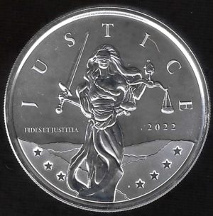 2022 Gibilterra 1 oncia Lady Justice