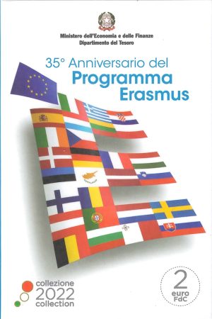 2022 Italia € 2 Programma Erasmus in Card