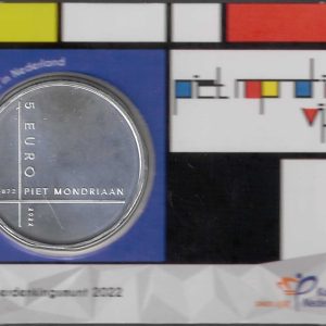 2022 Olanda € 5 Card Piet Mondriaan