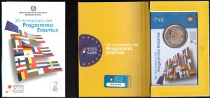 2022 Italia € 2 Programma Erasmus in Card - immagine 2