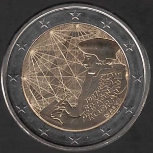 2022 Malta € 2 Programma Erasmus