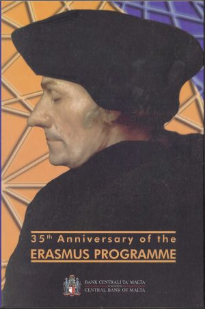 2022 Malta € 2 Programma Erasmus Coin Card