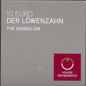2022 Austria € 10 Dente di leone Fondo Specchio