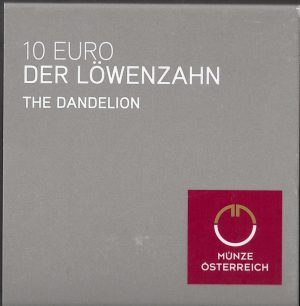 2022 Austria € 10 Dente di leone Fondo Specchio
