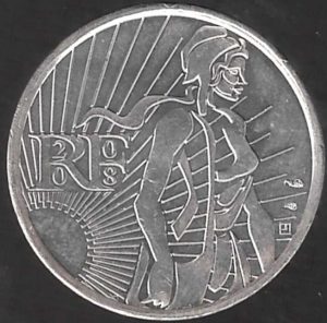 2008 Francia € 5 Argento