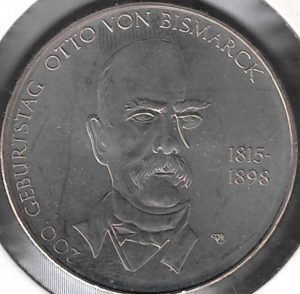 2015 Germania € 10 Argento Otto Von Bismarck