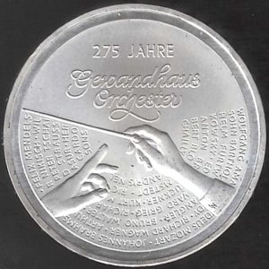 2018 Germania € 20 Argento 275° Orchestra di Lipsia