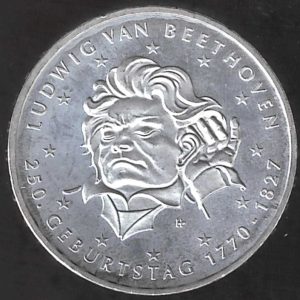 2020 Germania € 20 Argento Ludwig Van Beethoven