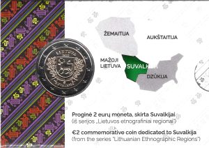 2022 Lituania € 2 Suvalkija in Card