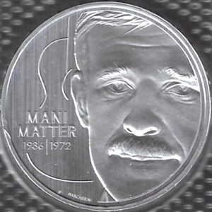 2022 Svizzera Frs 20 Mani Matter