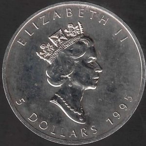 1995 Canada 1 Oncia Foglia D'acero