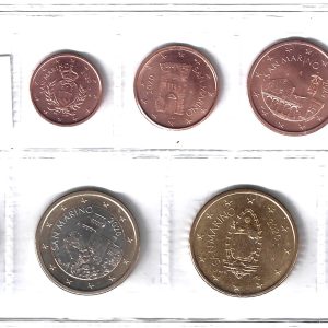 2020 San Marino Serie annuale 8 valori sfusi FdC