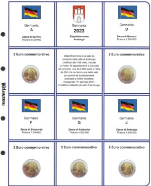 2023 Germania € 2 5 zecche Amburgo Aggiornamento Masterphil