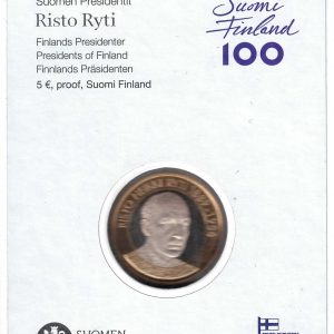 2017 Finlandia € 5 - I Presidenti - 5 - R. RYTI Fondo Specchio