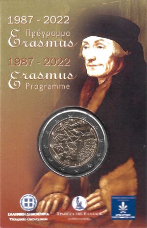 2022 Grecia € 2 Programma Erasmus Card
