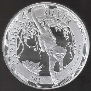 2023 Barbados 1 oncia Scimmia