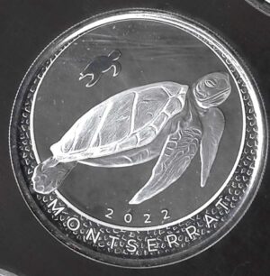 2022 Caraibi 1 oncia Montserrat Tartaruga