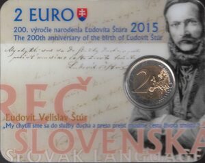 2015 Slovacchia € 2 Stur Card