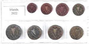 2022 Irlanda Serie annuale 8 valori sfusi