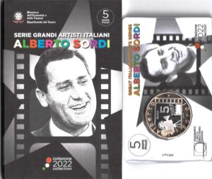 2022 Italia € 5 Alberto Sordi