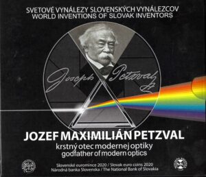 2020 Slovacchia Divisionale Serie Zecca Josef Maximilian Petzval
