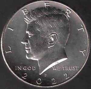 2022 USA Mezzo Dollaro Kennedy zecca P
