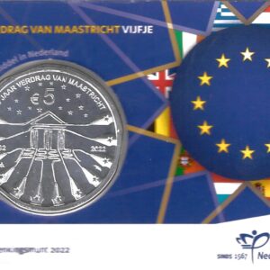 2022 Olanda € 5 Card Verdrag Van Maastricht