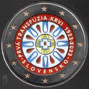 2023 Slovacchia € 2 Trasfusione Colore