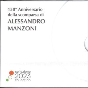 2023 Italia € 2 150° anniversario della scomparsa di Alessandro Manzoni fondo specchio cofanetto