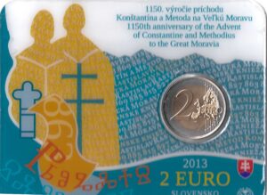 2013 Slovacchia € 2 Cirillo e Metodio Card