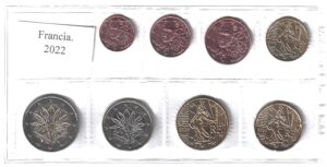 2022 Francia Serie annuale 8 valori sfusi