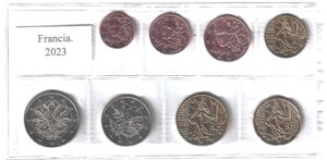 2023 Francia Serie annuale 8 valori sfusi
