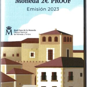 2023 Spagna € 2 Caceres in blister Fondo Specchio