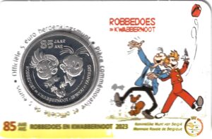 2023 Belgio € 5 Robbedoes En Kwabbernoot card
