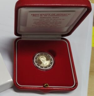 2023 Monaco € 2 Ranieri III Cofanetto Proof
