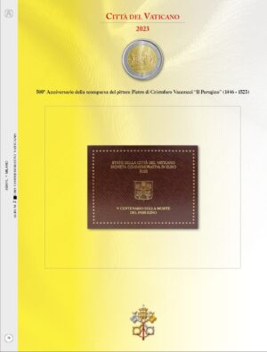 2023 Vaticano € 2 Perugino Aggiornamento Abafil