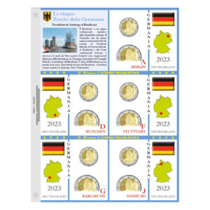 2023 Germania € 2 5 zecche Amburgo Aggiornamento Abafil