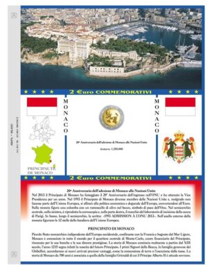 2013 Monaco € 2 Commemorativo Aggiornamento Abafil
