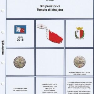 2018 Malta 2 € Siti Preistorici Tempio di Mnajdra Aggiornamento Masterphil