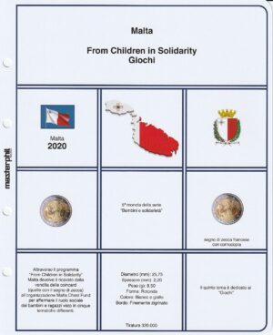 2020 Malta 2 € Giochi Children Solidarity Aggiornamento Masterphil