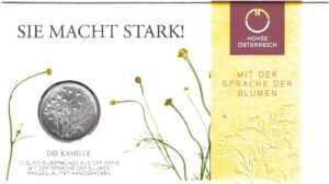 2023 Austria € 10 argento Camomilla in blister