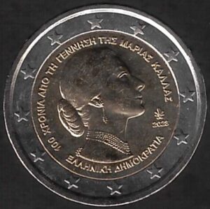 2023 Grecia € 2 Maria Callas