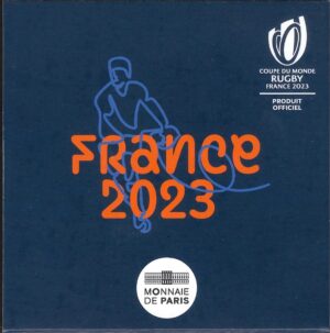 2023 Francia € 2 Rugby Fondo Specchio