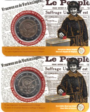 2023 Belgio € 2 Suffragio Card due versioni