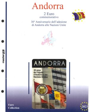 2023 Andorra € 2 Aggiornamento Masterphil Onu