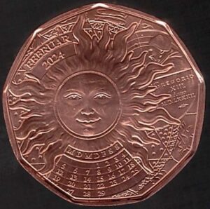 2024 Austria € 5 Felice anno bisestile Rame