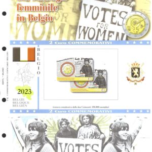 2023 Belgio € 2 Suffragio in Card Aggiornamento Abafil