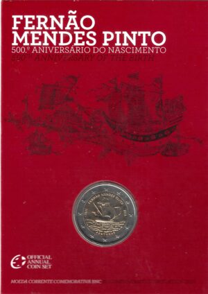 2011 Portogallo € 2 Mendes Pinto in Card