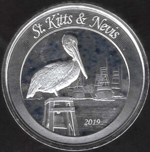 2019 Caraibi 1 oncia St Kitts & Nevis